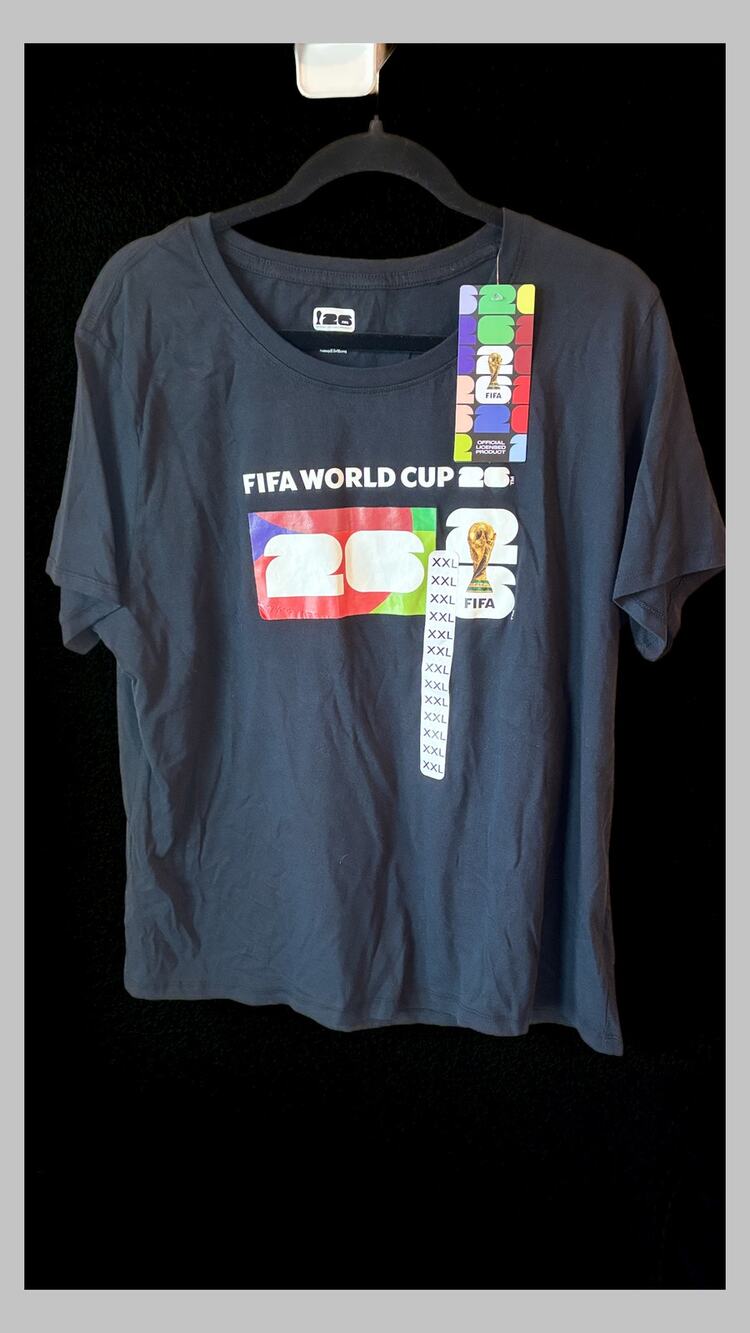 FIFA World Cup 2026 Official Licensed T-Shirt Black XXL NWT